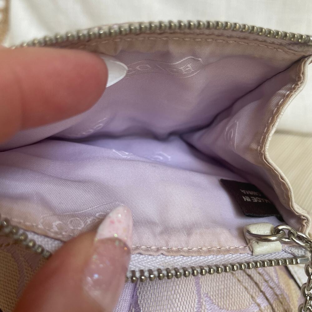 Extremely Rare Y2K Coach Mini Soho 6266 Lilac Signature Hobo + Coin Purse Set - Picture 11 of 12